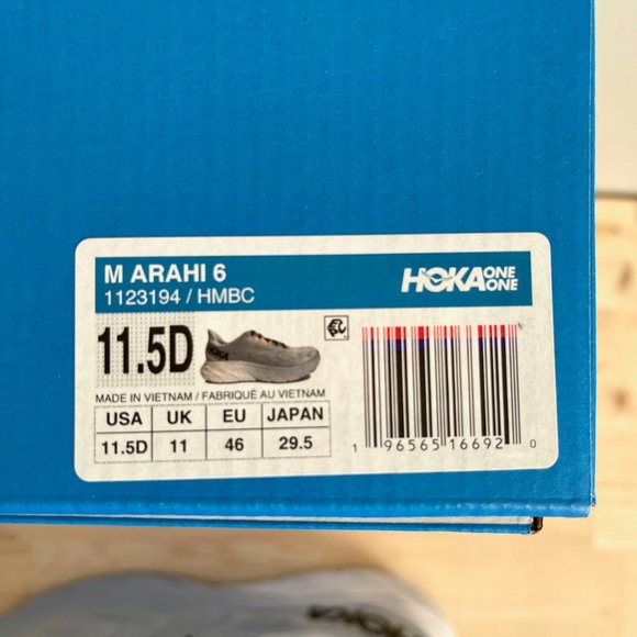 SOLD Hoka Arahi 6 Men's running shoes, Size - 11.5 - Picture 10 of 10